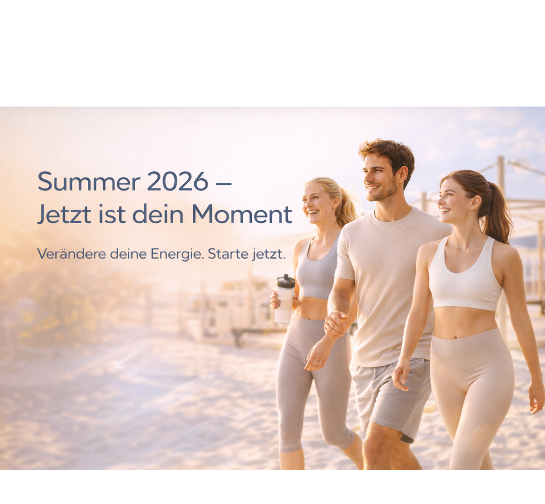 Fitness Lifestyle im Sommer – sportliche Menschen mit Energie, Fokus und gesunder Ernährung